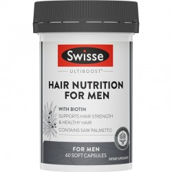 Swisse 男士生发片 防脱发养发护发营养胶囊 60粒 健康头发 强韧发质 保质期2027.12