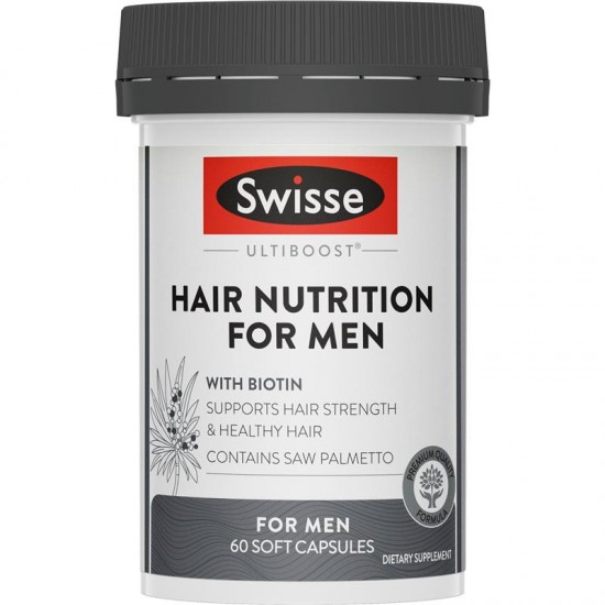 Swisse 男士生发片 防脱发养发护发营养胶囊 60粒 健康头发 强韧发质 保质期2027.12