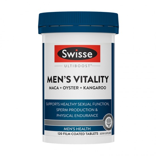 Swisse 男士雄风片玛卡片120片 玛咖牡蛎精华袋鼠生蚝活力片 保质期2026.11