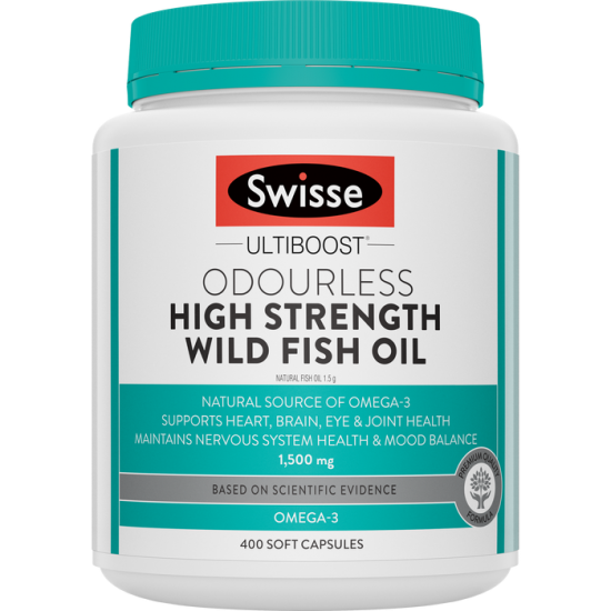 Swisse 深海鱼油无腥味软胶囊1500mg 400粒 保质期2028.9