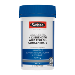 Swisse 斯维诗 4倍浓缩野生深海无腥味鱼油 60粒 保质期2027.11