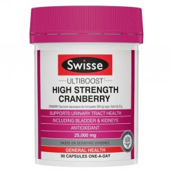 【大包装90粒】Swisse 蔓越莓 25000mg 90粒 改善女性泌尿系统 保质期2027.7