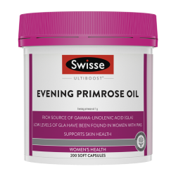 Swisse 斯维诗 月见草油胶囊 200粒 经期呵护 保护女性健康 保质期2027.9