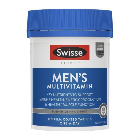 【新包装】Swisse男性维生素男性复合维生素120片 保质期2026.11