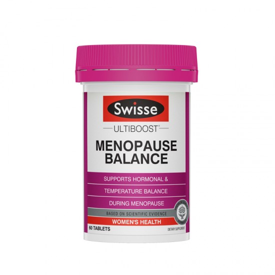 Swisse 更年期平衡片 60片 大豆异黄酮片 缓解更年期潮热 保质期2028.2