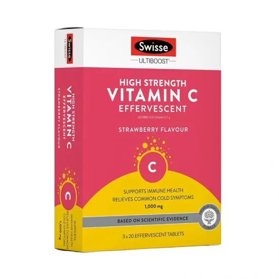 Swisse 高浓度VC 维生素C泡腾片1盒 60粒 保质期2026.9 Swisse 高浓度VC 维生素C泡腾片1盒 60粒 保质期2026.9