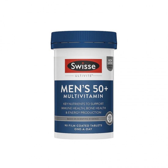 Swisse 男性综合维生素 50+岁 每日一粒 90粒 保质期2026.6