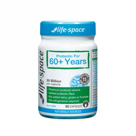 Life Space 老年人益生菌 60粒 专门为60岁以上老年人研发 保质期2025.7