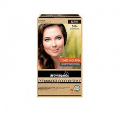 【因天气原因液体侧漏无法理赔】Aromaganic 染发膏浅棕色5.0N 澳洲天然有机染发 【因天气原因液体侧漏无法理赔】Aromaganic 染发膏浅棕色5.0N 澳洲天然有机染发